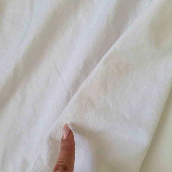 Talbots Mini A-Line White Skirt size 10 with Floral Applique at Hem Beach Tropic - Picture 11 of 13